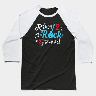 Ready To Rock 3Rd Grade Guitar Theme Boy Gift Baseball T-Shirt